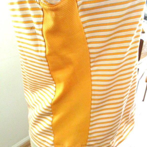 Adidas Golf ClimaCool Womens Tank Top, Orange &White Stripes Sleeveless, Size M - Picture 5 of 10